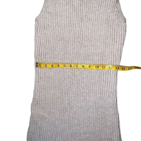 SADIE & SAGE Tan Strumming Fingers Sweater Dress Size Large - Picture 7 of 8